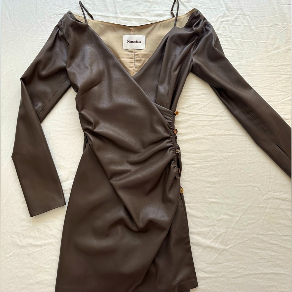 Nanushka Moha Vegan Leather Dress